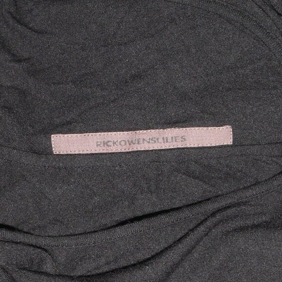 RICK OWENS LILIES BLACK MAXI DRESS VISCOSE & ANGORA WOOL BLEND KNIT SZ 40 IT - Picture 3 of 4